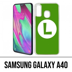 Coque Samsung Galaxy A40 - Mario Logo Luigi