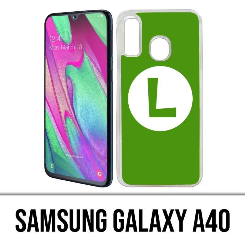 Coque Samsung Galaxy A40 - Mario Logo Luigi