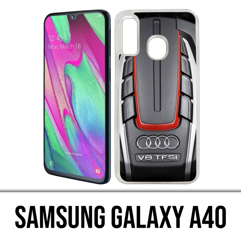 Custodia per Samsung Galaxy A40 - Motore Audi V8 2