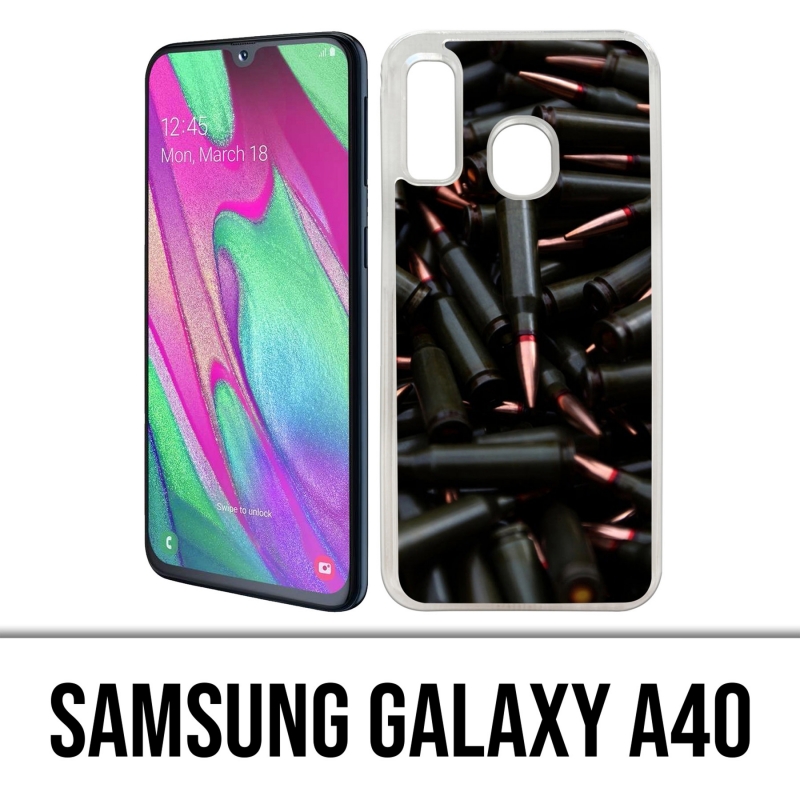 Samsung Galaxy A40 Case - Munition Schwarz