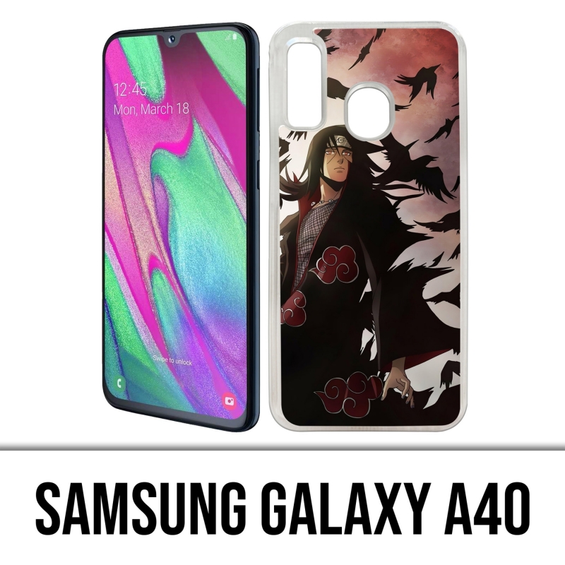 Coque Samsung Galaxy A40 - Naruto-Itachi-Corbeaux