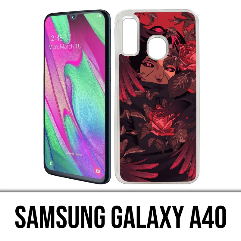 Custodia per Samsung Galaxy A40 - Naruto-Itachi-Roses