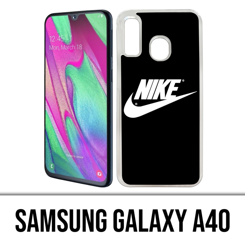 Custodia per Samsung Galaxy A40 - Logo Nike nera
