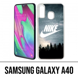 Coque Samsung Galaxy A40 - Nike Logo Wood
