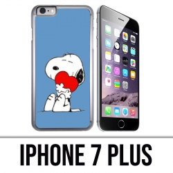 Coque iPhone 7 PLUS - Snoopy Coeur