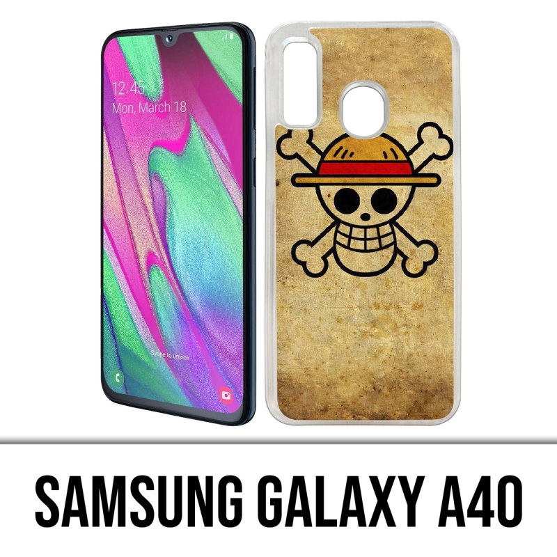 Custodia per Samsung Galaxy A40 - One Piece Vintage Logo