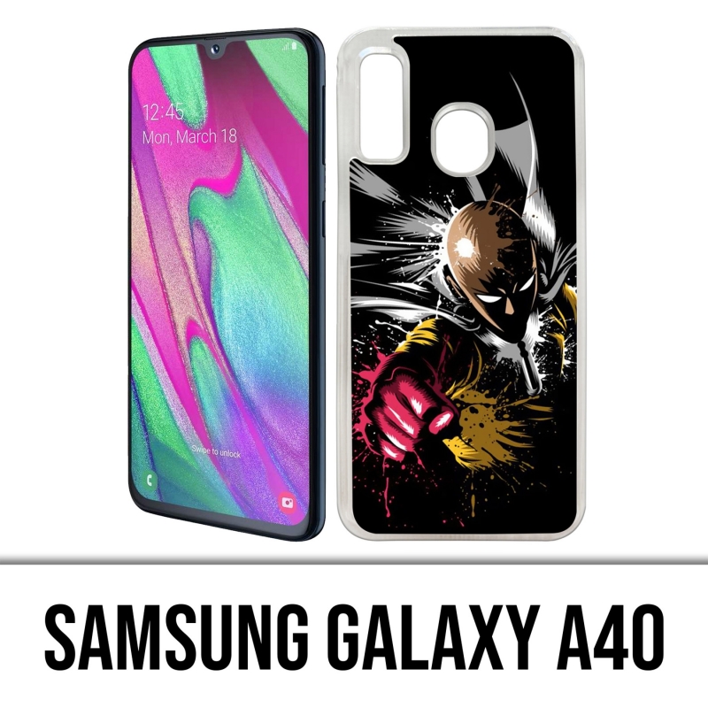 Coque Samsung Galaxy A40 - One-Punch-Man-Splash