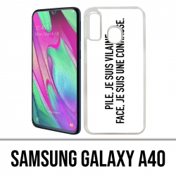 Custodia per Samsung Galaxy A40 - Batteria Bad Bitch Face