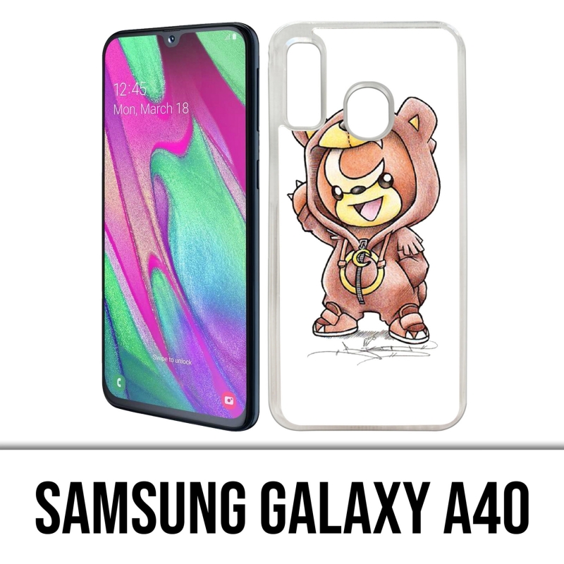 Custodia per Samsung Galaxy A40 - Pokemon Baby Teddiursa