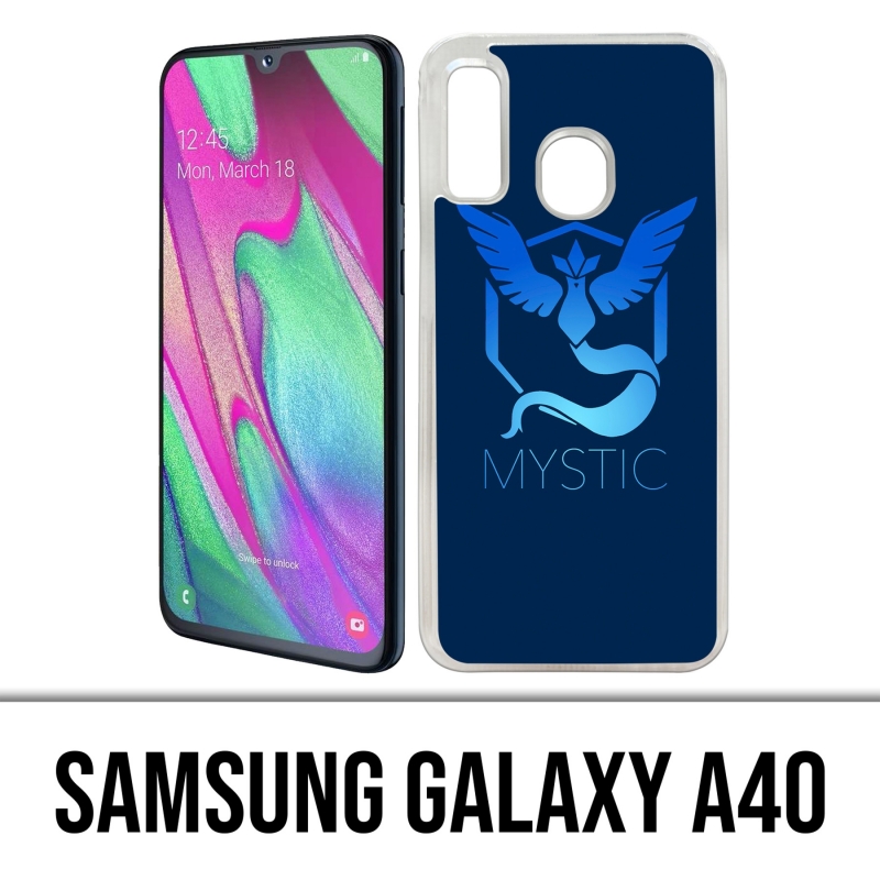 Custodia per Samsung Galaxy A40 - Pokémon Go Team Msytic Blue