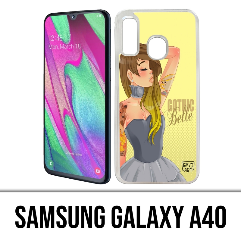 Coque Samsung Galaxy A40 - Princesse Belle Gothique