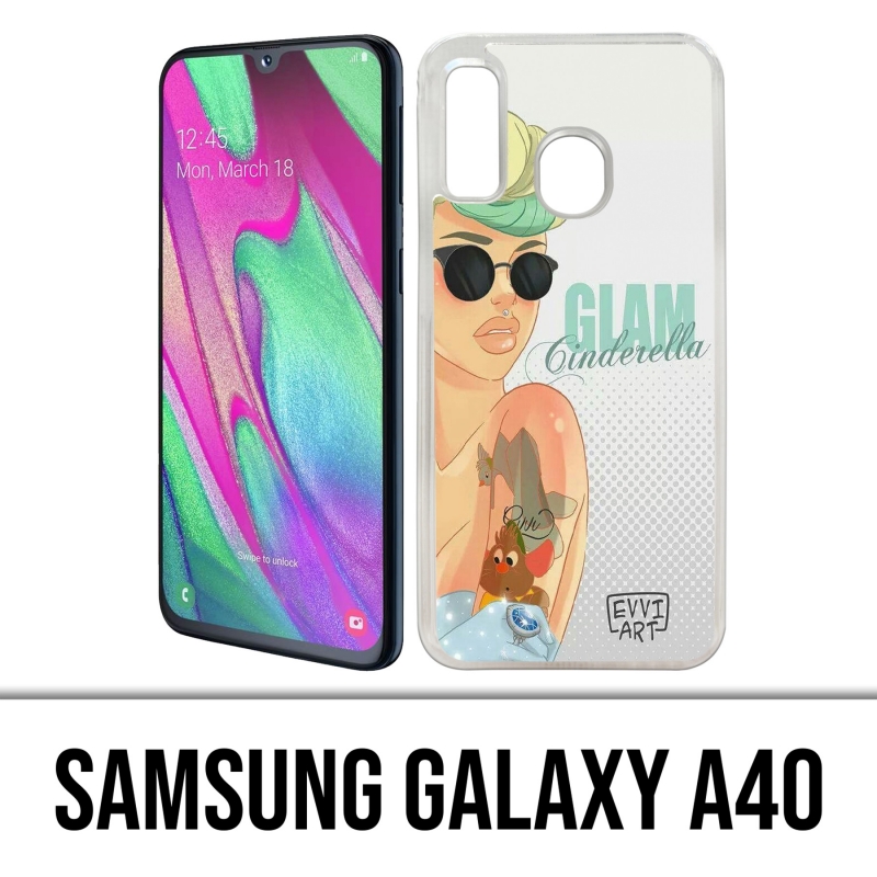 Coque Samsung Galaxy A40 - Princesse Cendrillon Glam