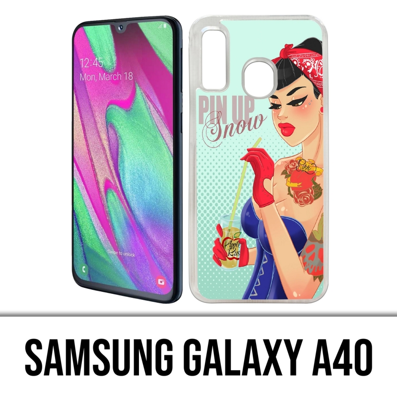 Coque Samsung Galaxy A40 - Princesse Disney Blanche Neige Pinup