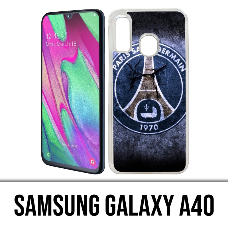 Coque Samsung Galaxy A40 - Psg Logo Grunge