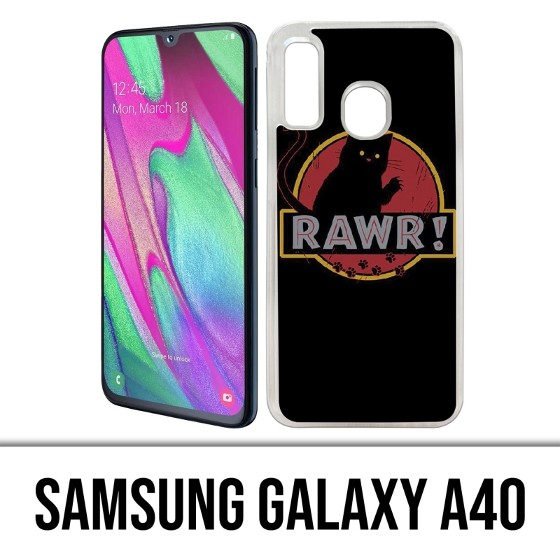 Coque Samsung Galaxy A40 - Rawr Jurassic Park