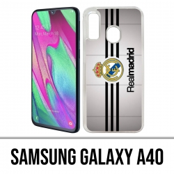 Funda Samsung Galaxy A40 - Rayas del Real Madrid