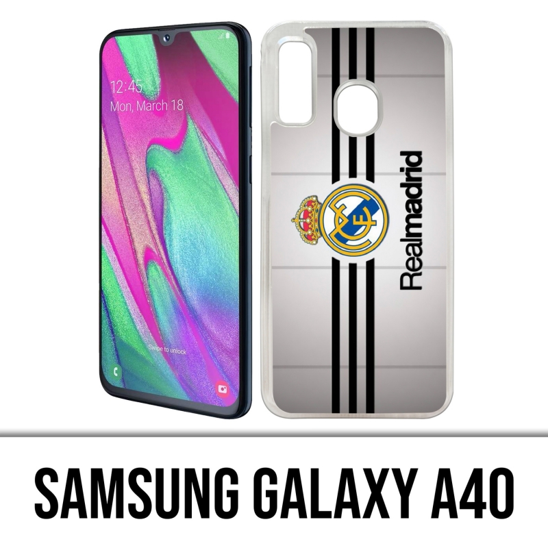 Coque Samsung Galaxy A40 - Real Madrid Bandes