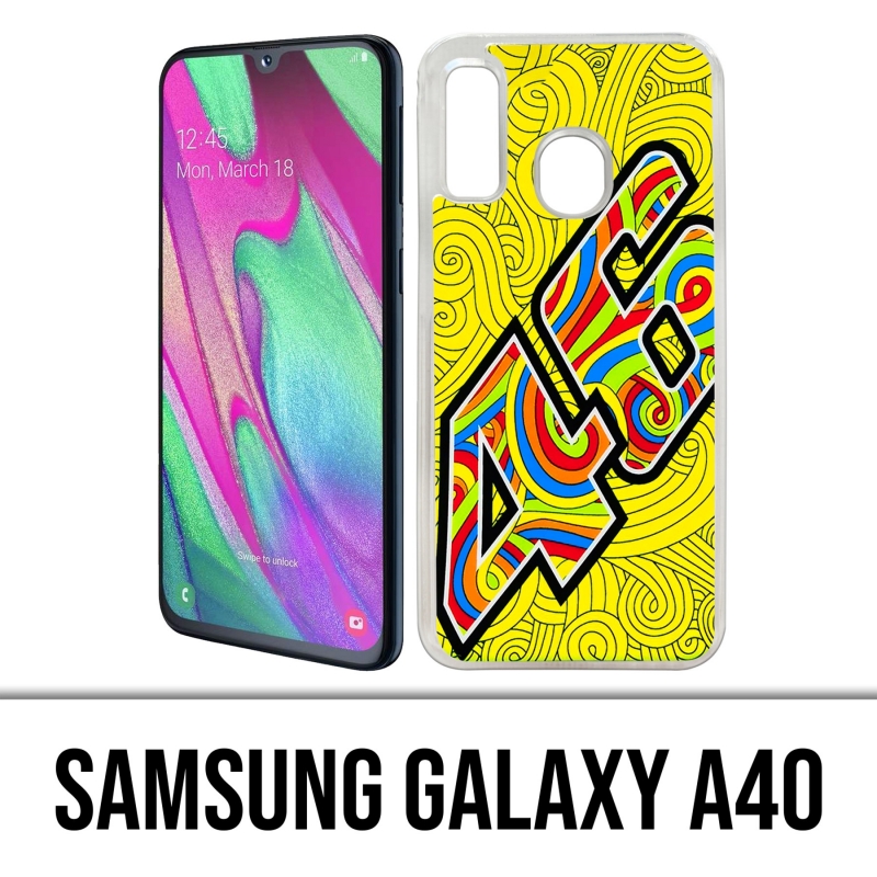 Custodia per Samsung Galaxy A40 - Rossi 46 Waves