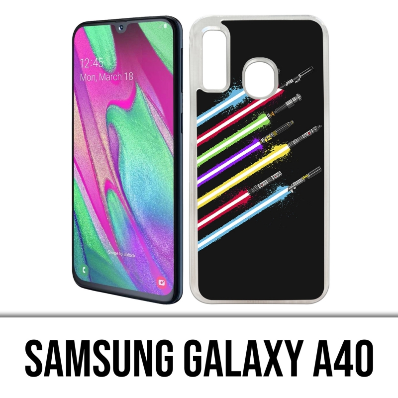 Custodia per Samsung Galaxy A40 - Spada laser di Star Wars
