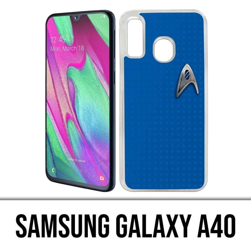 Coque Samsung Galaxy A40 - Star Trek Bleu