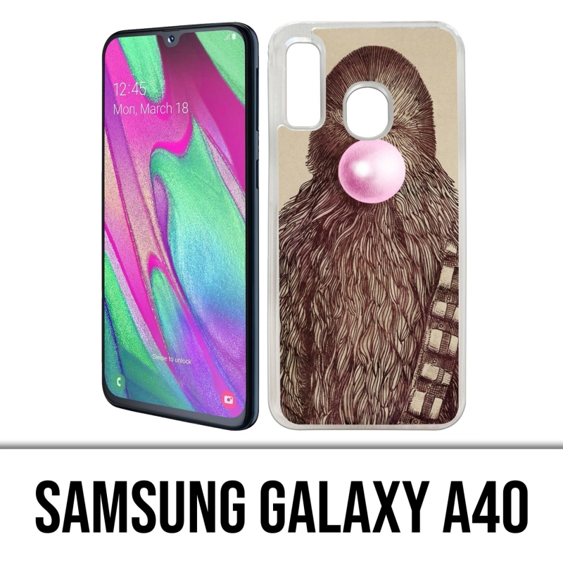 Coque Samsung Galaxy A40 - Star Wars Chewbacca Chewing Gum