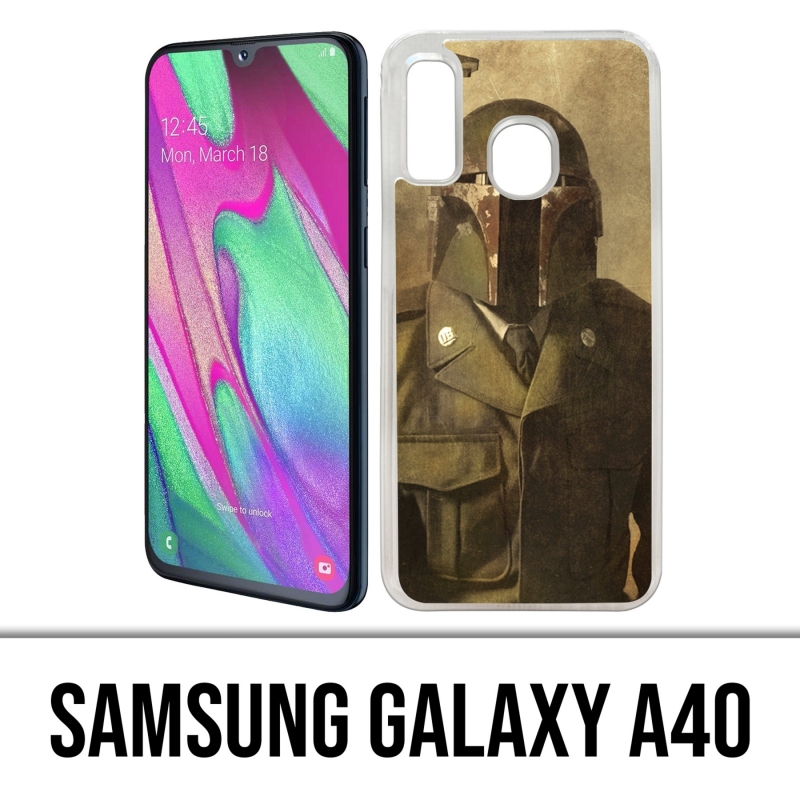 Coque Samsung Galaxy A40 - Star Wars Vintage Boba Fett