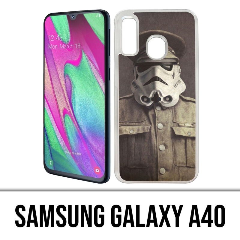 Coque Samsung Galaxy A40 - Star Wars Vintage Stromtrooper