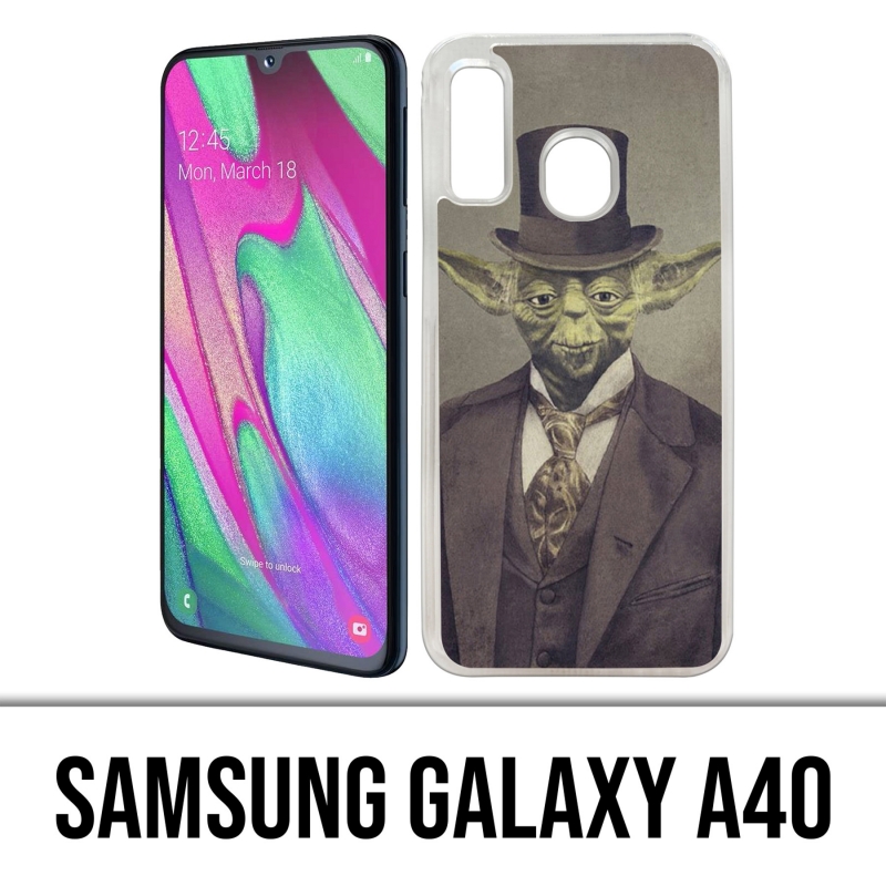 Coque Samsung Galaxy A40 - Star Wars Vintage Yoda