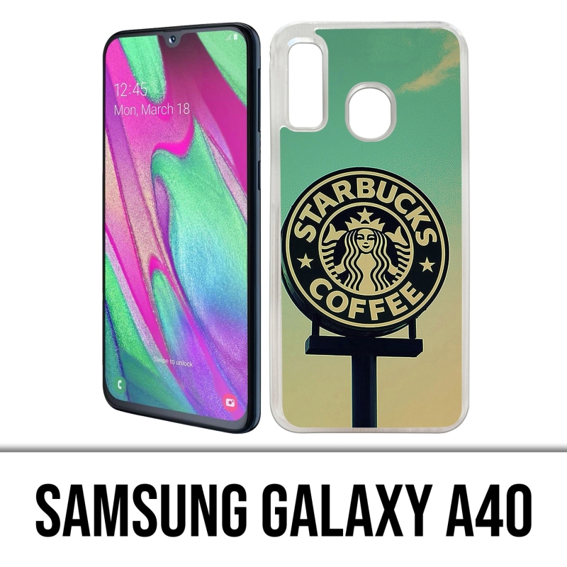 Custodia per Samsung Galaxy A40 - Starbucks Vintage