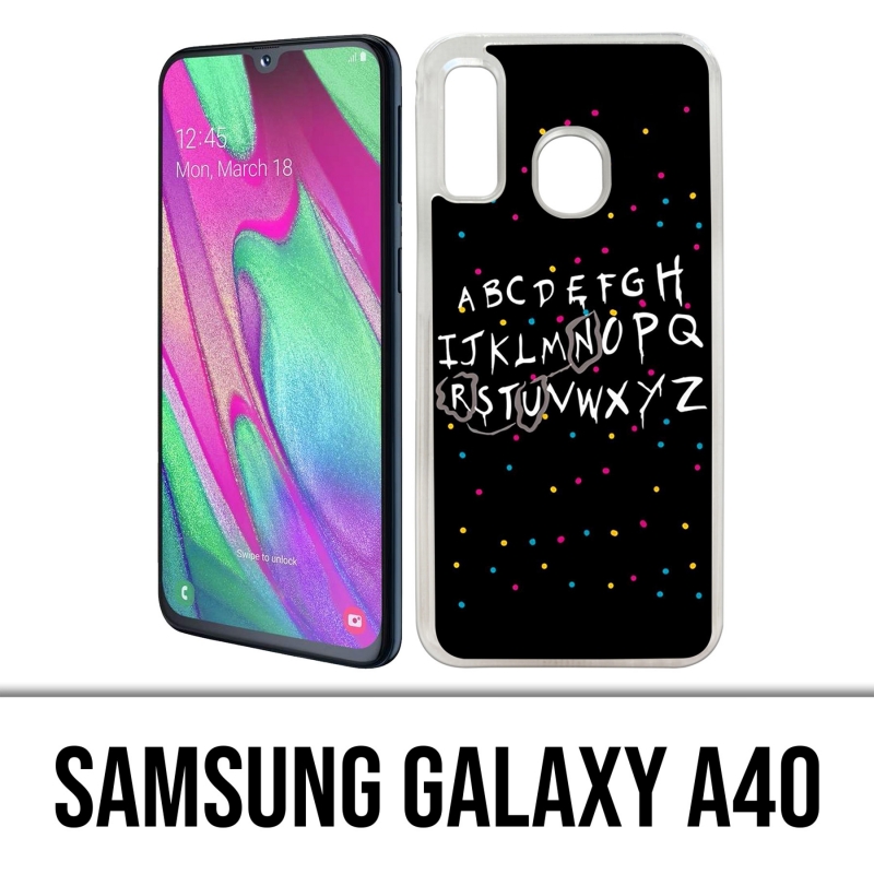 Funda Samsung Galaxy A40 - Alfabeto de cosas más extrañas