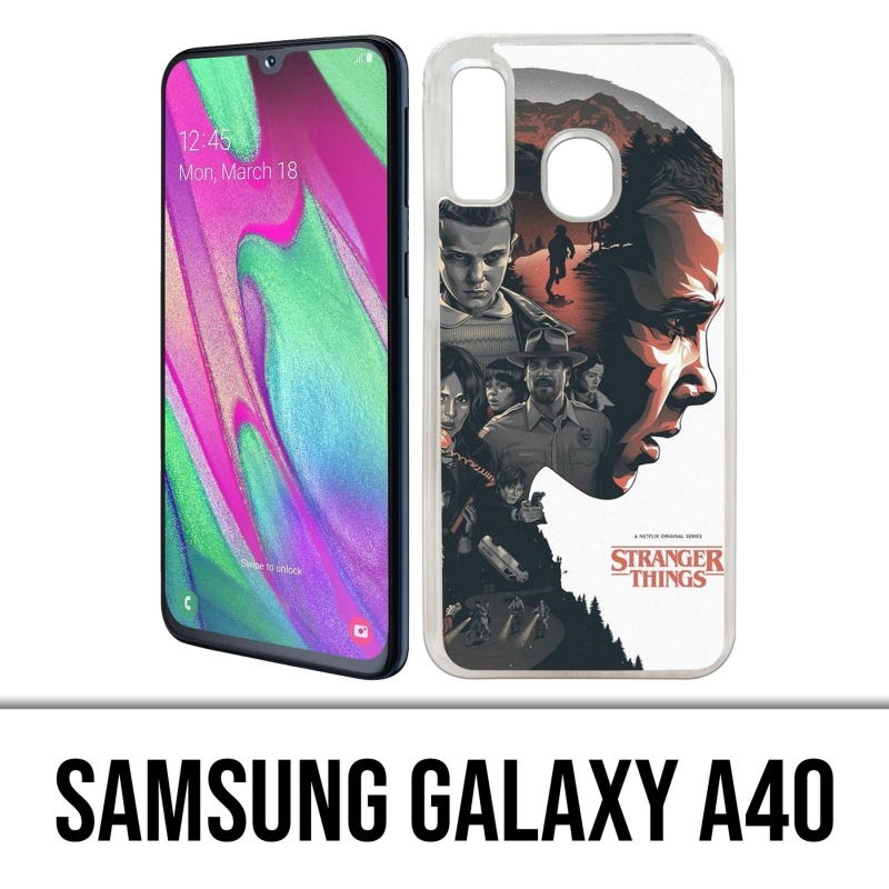 Samsung Galaxy A40 Case - Fremde Dinge Fanart
