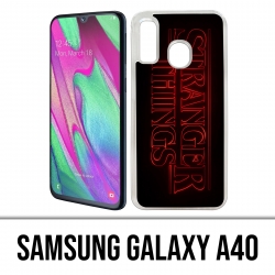 Custodia Samsung Galaxy A40 - Stranger Things Logo
