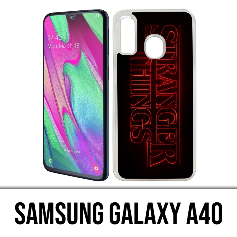 Samsung Galaxy A40 Case - Stranger Things Logo