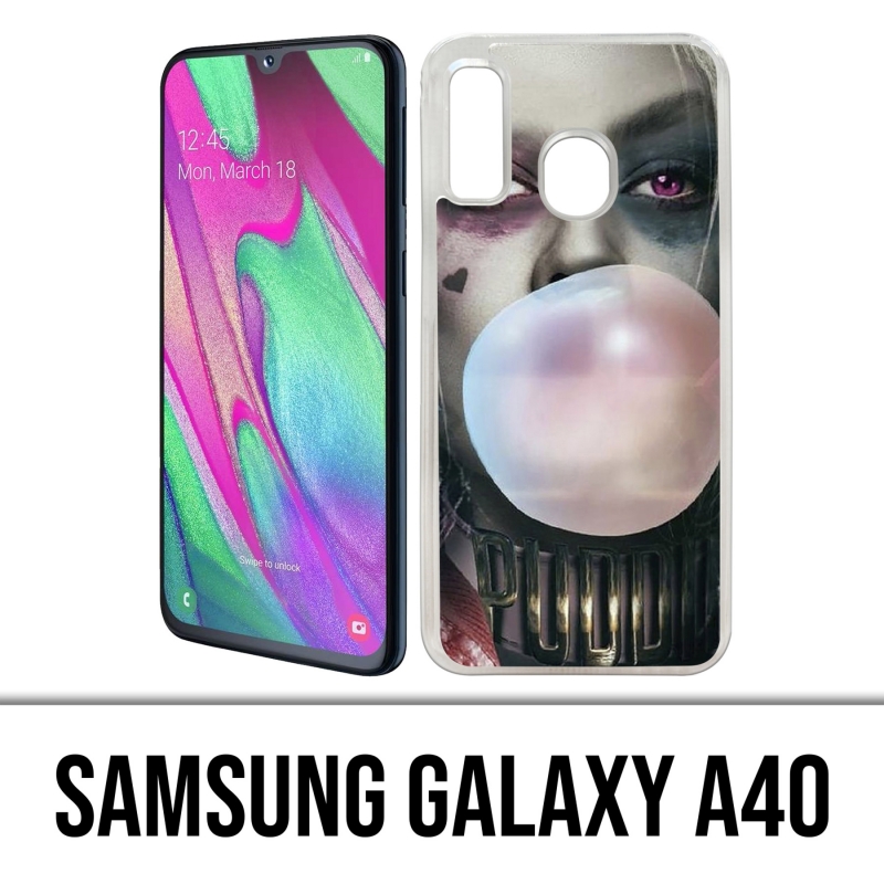 Coque Samsung Galaxy A40 - Suicide Squad Harley Quinn Bubble Gum