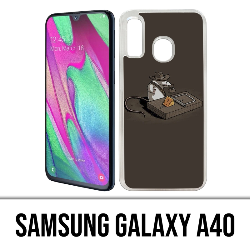 Coque Samsung Galaxy A40 - Tapette Souris Indiana Jones