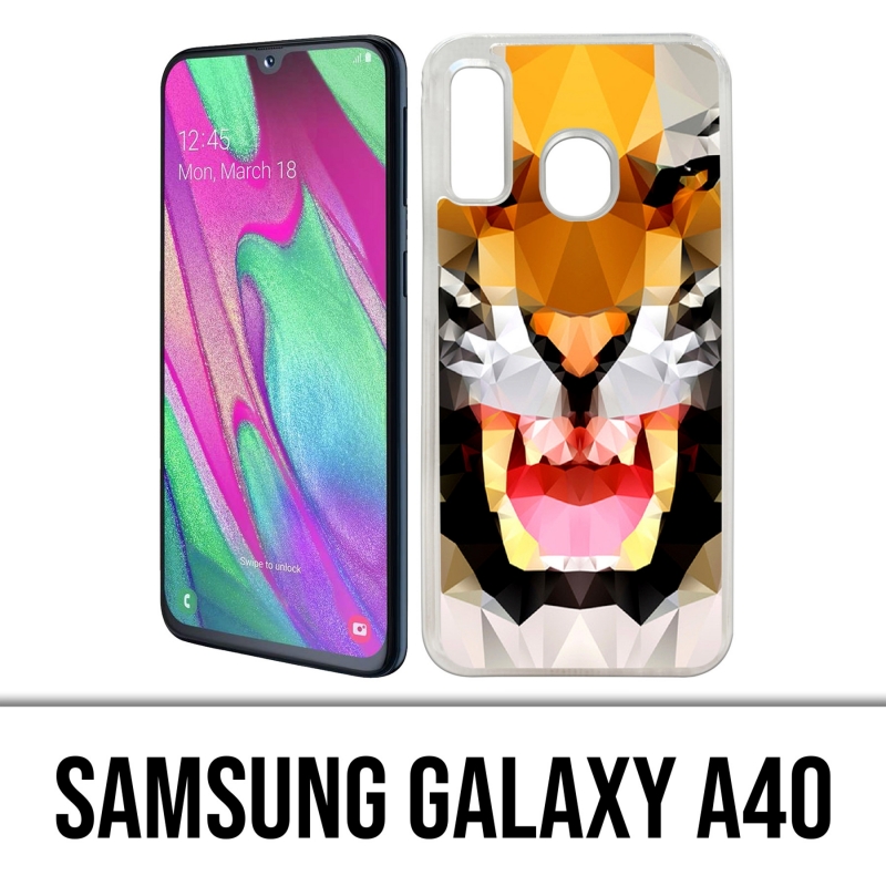 Coque Samsung Galaxy A40 - Tigre Geometrique