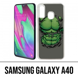 Custodia per Samsung Galaxy A40 - Torso di Hulk