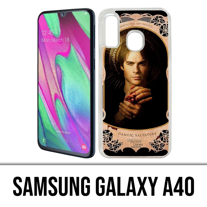 Coque Samsung Galaxy A40 - Vampire Diaries Damon