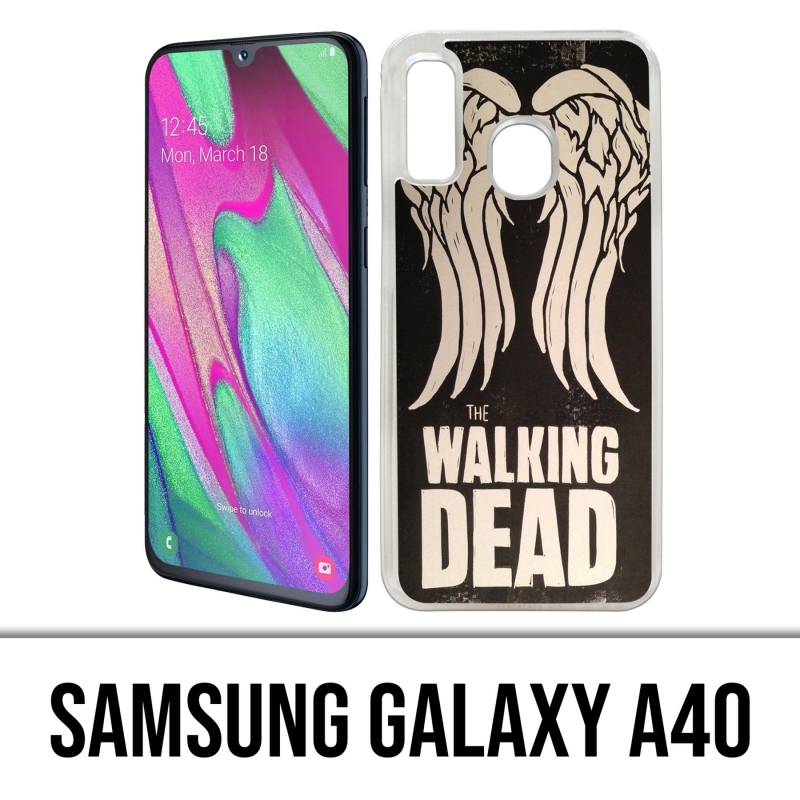 Coque Samsung Galaxy A40 - Walking Dead Ailes Daryl