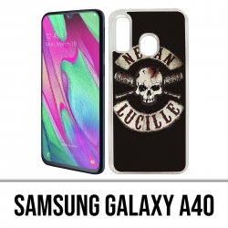 Funda Samsung Galaxy A40 - Walking Dead Logo Negan Lucille