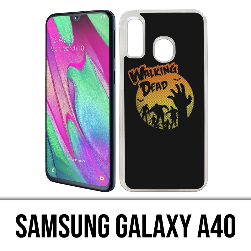 Coque Samsung Galaxy A40 - Walking Dead Logo Vintage