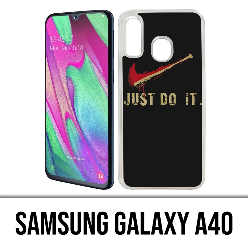 Coque Samsung Galaxy A40 - Walking Dead Negan Just Do It