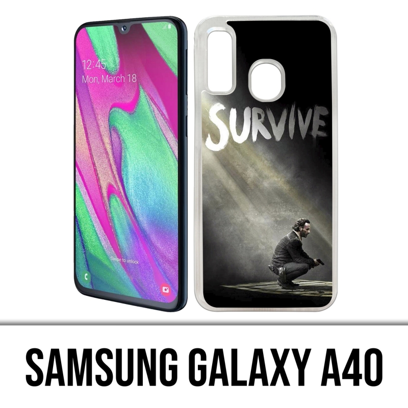 Samsung Galaxy A40 Case - Walking Dead Survive
