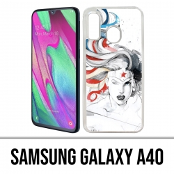 Coque Samsung Galaxy A40 - Wonder Woman Art