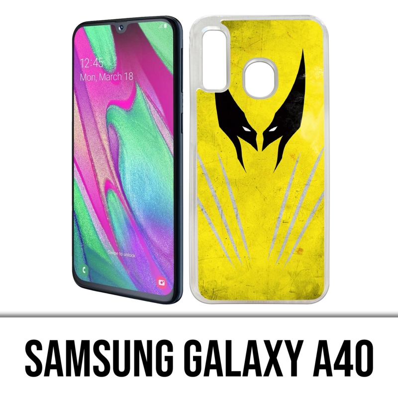 Custodia per Samsung Galaxy A40 - Xmen Wolverine Art Design