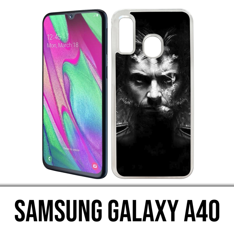 Coque Samsung Galaxy A40 - Xmen Wolverine Cigare