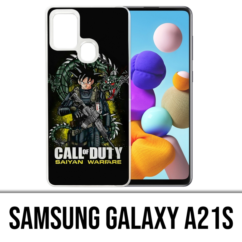 Samsung Galaxy A21s Case - Call Of Duty X Dragon Ball Saiyajin Krieg