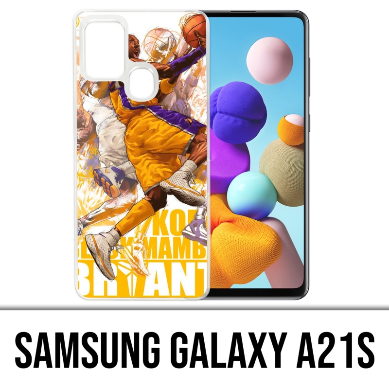 Custodia per Samsung Galaxy A21s - Kobe Bryant Cartoon Nba