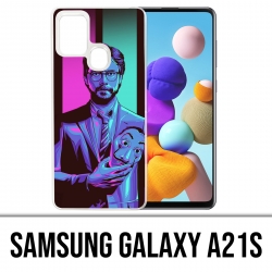 Coque Samsung Galaxy A21s - La Casa De Papel - Professeur Neon