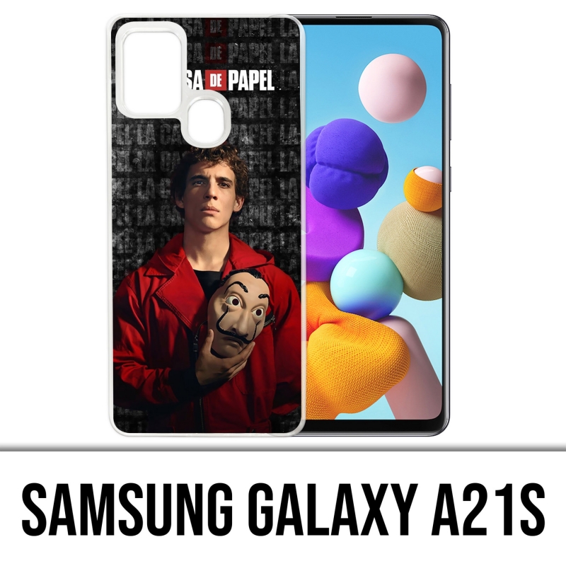 Custodia per Samsung Galaxy A21s - La Casa De Papel - Maschera Rio